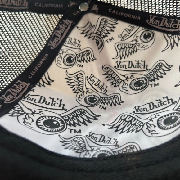 Von Dutch Flying Eyeball Trucker Hat - Picture 4 of 8